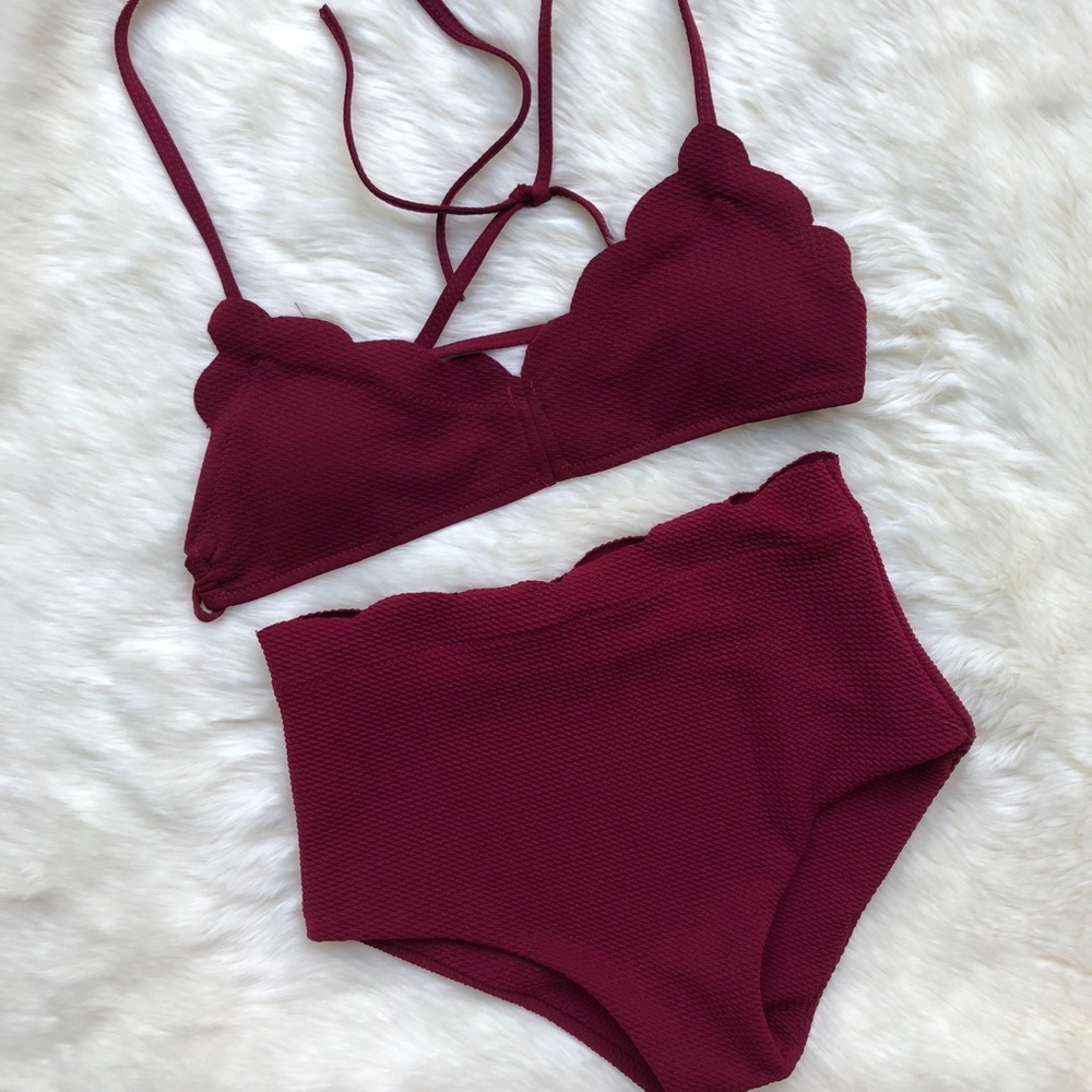 Maroon bikini